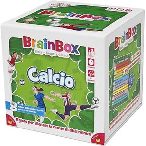 Asmodee BrainBox: Calcio - Gioco Educativo per 1 Giocatori, 8 Anni, Stimola Memoria e Osservazione
