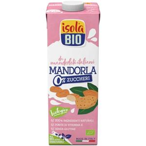 ABAFOODS Srl Bevanda Latte di Mandorla 0% Zuccheri Isola Bio® 1l
