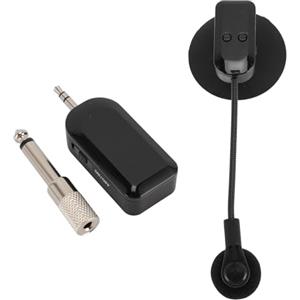 Dioche Microfono per Fisarmonica Chitarra Microfonico per Strumenti Wireless 2.4G per Chitarra, Violino, Fisarmonica, Violoncello - Microfono Unidirezionale Flessibile e Resistente Alle