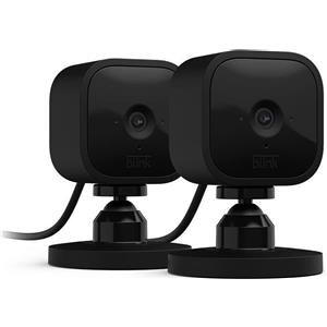 Amazon Telecamere Amazon Blink Mini 2, video HD 1080p nero, visione notturna, Alexa
