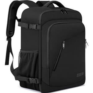 WENIG Zaino da Viaggio 45x36x20 per Easyjet Bagaglio a Mano Aereo 30L Borsa da Cabina per Uomo Donna 15.6 Pollici Zaino Porta PC con Caricatore USB per Trekking Nero
