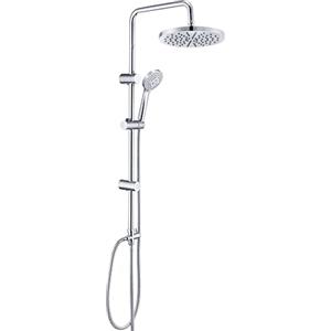 JOHO Colonna Doccia INOX Colonna Doccia idromassaggio Set Doccia Fori Muro Regolabili Sistema Doccia a Pioggia Senza Miscelatore con Soffione e Doccetta in ABS D20cm