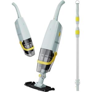 Lydsto S1 Aspirapolvere per Piscina Senza Fili con Asta Telescopica, Aspiratore Piscina a Batteria Lavora 60 Minuti, Aspirazione 18GPM, per Piscine fuori terra SPA