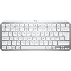 Logitech MX Keys Mini for Business tastiera wireless illuminata, Layout Inglese QWERTY - Grigio chiaro