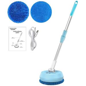 Generic Mop Elettrico Rotondo - Macchina Per La Pulizia Del Pavimento A Rotazione Di 180 Gradi Senza Fi,Pulitore Elettrico Per Pavimenti Rotondi, Lucidatrice Per Pavimenti In Legno, Piastrelle E