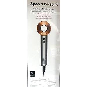 Dyson Supersonic HD07 - Asciugacapelli con 5 accessori in rame/nichel, 110000 giri/min, asciugacapelli a freddo, senza calore estremo, numero di articoli: 1, 1,0 pezzi, 0,65 kilograms