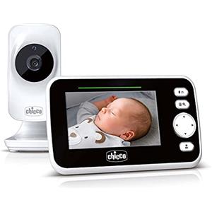 Chicco Baby Monitor Video Deluxe, Videocamera Per Neonati E Bambini Con Schermo A Colori Lcd 4.3, Portata 220 M, ‎27 x 24 x 10 cm; 550 grammi