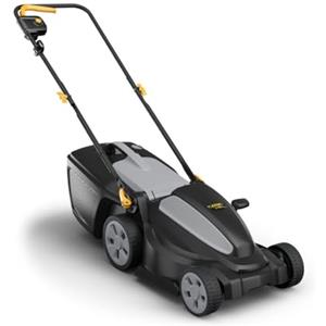 Alpina AL1 38 E Tagliaerba Elettrico, 1400 W, 38 cm - Sacco 40 l, Regolazione Centralizzata 6 Posizioni - Ideale per Giardini fino a 600 m²