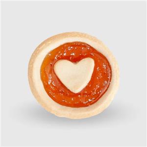 IL MONDO SENZA GLUTINE Crostatina Albicocca 80 g - Snack dolce senza glutine adatto ai celiaci