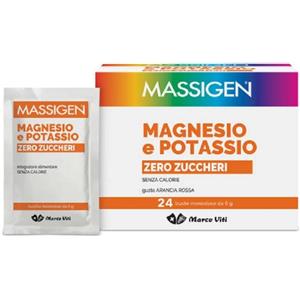 MARCO VITI FARMACEUTICI MASSIGEN Magnesio Potassio Zero Zucchero 24 Bustine
