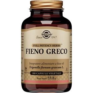 Solgar Fieno Greco 100 Capsule Vegetali - Supporto per Metabolismo e Funzione Digestiva