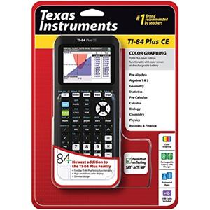 Texas Instruments TI-84 Plus - Calcolatrice grafica CE, colore nero