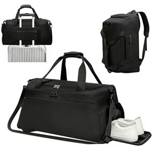 AiQInu Borsone Palestra Uomo Donna, 35L 3 in 1 Borsone Sportivo con Scomparto Scarpe, Borsa da Viaggio Tasca Bagnata Impermeabile, Design Multiscomparto per Palestra, Sport, Viaggio