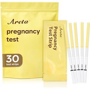 Areta 30 x Test di Gravidanza Precoce: Ultra Sensibile Test Gravidanza 10mIU/ml - Pregnancy Test Altamente Accurato per il Rilevamento Precoce della Gravidanza, 30 HCG Test