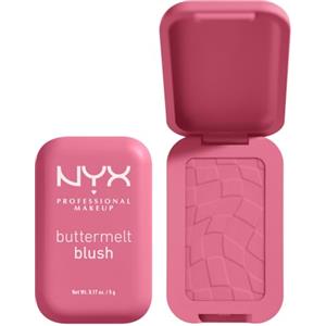 NYX Professional Makeup Blush in Polvere, Per un Look Fresco e Colorato, Arricchito con Burro di Mango, Mandorle e Karitè, Sfumabile, Buttermelt, Tonalità: Blush for the Butta, 5 g