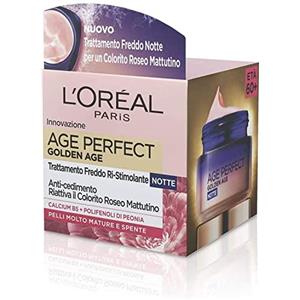 L'Oreal Paris Age Perfect Golden Age Crema Viso Notte 50 ml - Trattamento Fortificante per Pelli Mature