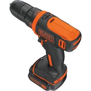 BLACK+DECKER 10,8V Trapano avvitatore a batteria ultra compatto con batteria da 1,5Ah e caricatore da 400mA, BDCDD12-QW