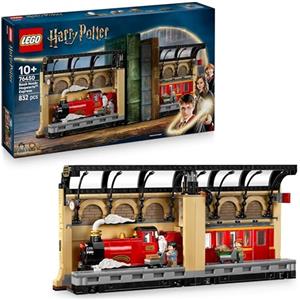 LEGO Harry Potter Book Nook: Espresso per Hogwarts - Set con Treno Giocattolo, 2 Minifigure tra cui Ron Weasley, Edvige e Crosta - Regalo dal Wizarding World per Bambini e Bambine da 10 Anni - 76450