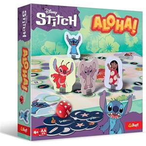 Trefl - Aloha!, Lilo&Stitch - Gioco da tavolo per famiglie con personaggi delle fiabe, gioco veloce per famiglie, gioco per famiglie per adulti e bambini dai 4 anni in su