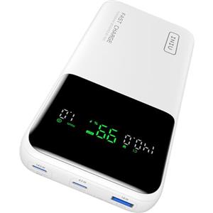 INIU Power Bank, 25000mAh 140W Powerbank Ricarica Rapida, Potente Caricabatterie Portatile USB-C Compatibile con con Phone & Laptop, Essenziale per il Viaggio Esterno Adatto a Uomini e Donne, Bianco