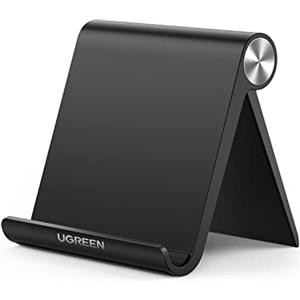 UGREEN Supporto Cellulare Tavolo 4-7,9", Porta Telefono e Tablet Regolabile 100° Compatible con iPad iPhone 15 Plus Pro Max/14/13/ 12, Galaxy A52/ A22/ A32 Huawei P40 Redmi Note9 Nero