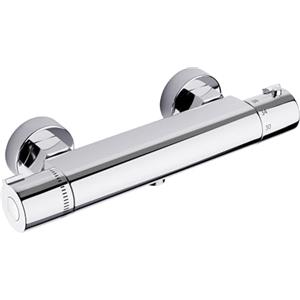 MORADO Miscelatore Doccia, Miscelatore Doccia Termostatico, Rubinetto per Doccia, Rubinetto per Vasca Termostatico con Controllo Costante Della Temperatura, Finitura in Ottone Cromato