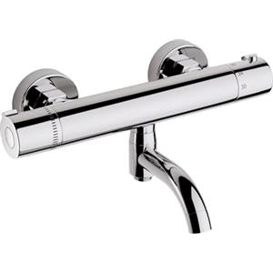 MORADO Miscelatore Doccia Termostatico,Miscelatore Termostatico Vasca,Miscelatore Doccia,Rubinetto Doccia Termostatico,Finitura Cromata, Montaggio a Parete