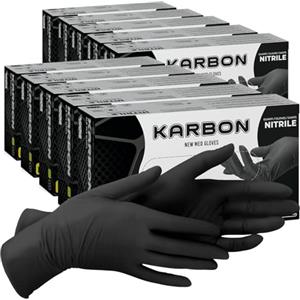 Eurocali 1000 Guanti Neri Nitrile Monouso Non Sterili Senza Lattice e Senza Talco per Pelli Sensibili Colore Nero Taglia XL