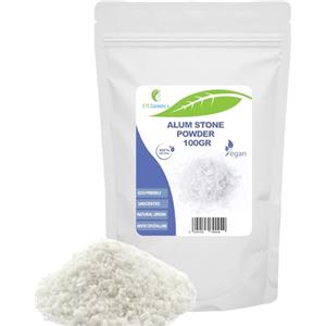 ETC Cosmetic`s ALUM POLVERE (Allume di potassio) - 100 Gr - 100% naturale | Ideale per formulare deodoranti, cura del corpo e prodotti dopobarba