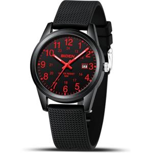 LN LENQIN Orologio Uomo Orologio Analogico al Quarzo da Uomo Orologio Impermeabile 30M Orologio Polso da Uomo Casual da Uomo d'affari di Moda Con Cinturino in Silicone Luminoso Con Data