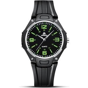 LN LENQIN Orologio da uomo al quarzo analogico, impermeabile 30 metri, con cinturino in silicone alla moda orologi uomo