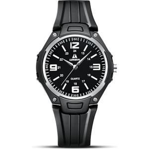 LN LENQIN Orologio da uomo al quarzo analogico, impermeabile 30 metri, con cinturino in silicone alla moda orologi uomo