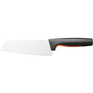 Fiskars Coltello da cucina Santoku, Functional Form, Lunghezza totale: 29 cm, Acciaio inox giapponese/Plastica, 1057536