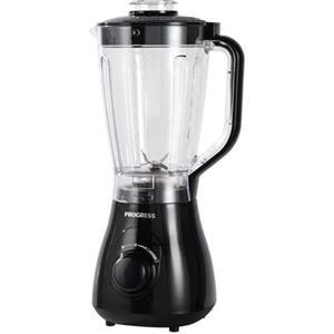 PROGRESS Frullatore Progress Plastic 1,5L - 2 velocità e funzione pulse, lama in acciaio inox a 4 ali, grande brocca rimovibile, Smoothie Maker, controllo a manopola, 500W