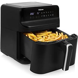 Tristar Friggitrice ad Aria 6 L Digitale, Airfryer per 1,5 kg Patatine, 9 Programmi, Display LED Touch, Fino al 70 % di Risparmio Energetico, 1350 W, Nero Opaco, FR-9025