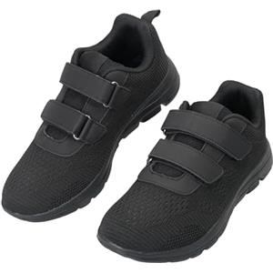 JOMIX Scarpe con Strappo Uomo Ginnastica Sneakers Sportives Corsa Running Casual per Correre Camminare Leggere Traspiranti da Passeggio Comode Fitness (MOS260316, Nero, 40 EU)