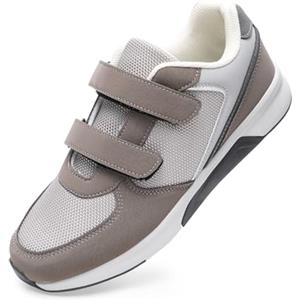 JOMIX Sneakers Uomo Comode Scarpe da Camminare Leggero Scarpe da Ginnastica Outdoor Jogging Sneakers Antiscivolo per Anziani (Navy,40)