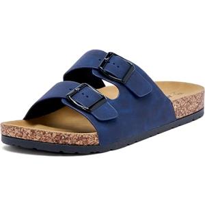 JOMIX Ciabatte da Uomo Estate Confortevole Spiaggia Pantofole Antiscivolo Elegante e Alla Moda MCX250058 (Navy,40)