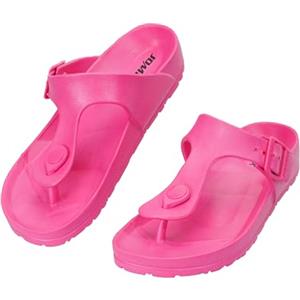 JOMIX Infradito Donna Estive Ciabatte Eva Ortopediche Sandali con Fibbia Regolabile Pantofole Antiscivolo Leggere Comode Mare Casa Piscina Spiaggia (WEI260417, Fuxia, 37 EU)