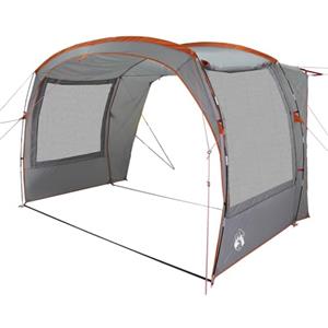 vidaXL Tenda da Campeggio per Auto Grigio e Arancione Impermeabile, Tenda, Tenda da Giardino, Riparo all'aperto, Tenda da Campeggio