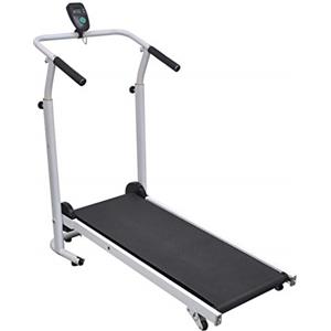 vidaXL Mini Tapis Roulant Pieghevole 93x36cm Nero da Fitness Cardio Palestra