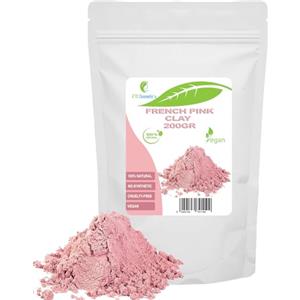 ETC Cosmetic`s Argilla rosa francese - 200 gr - Maschere viso fai da te, maschere corpo, maschere capelli, peeling e scrub morbidi, produzione di sapone, anti-età e rassodamento della pelle