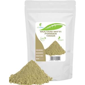ETC Cosmetic`s Argilla Multani mitti - 100 gr - Maschere viso fai da te, maschere corpo, maschere capelli, peeling e scrub morbidi, produzione di sapone, anti-invecchiamento e rassodamento della pelle