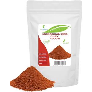 ETC Cosmetic`s Argilla rossa marocchina - 100 gr - Maschere viso fai da te, maschere corpo, maschere capelli, peeling e scrub morbidi, produzione di sapone, anti-età e rassodamento della pelle