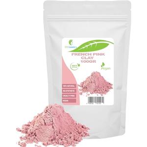 ETC Cosmetic`s Argilla rosa francese - 100 gr - Maschere viso fai da te, maschere corpo, maschere capelli, peeling e scrub morbidi, produzione di sapone, anti-età e rassodamento della pelle