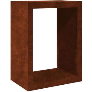 vidaXL Rastrelliera per Legna 60x40x80 cm in Acciaio Corten, Porta Legna, portalegna da Esterno, portalegna da Interno, Porta ceppi