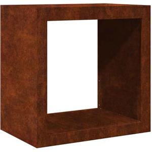 vidaXL Rastrelliera per Legna 60x40x60 cm in Acciaio Corten, Porta Legna, portalegna da Esterno, portalegna da Interno, Porta ceppi