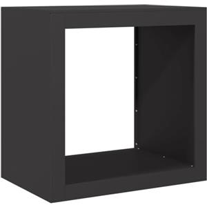 vidaXL Rastrelliera per Legna da Ardere Nera 60x40x60 cm in Acciaio, Porta Legna, portalegna da Esterno, portalegna da Interno, Porta ceppi