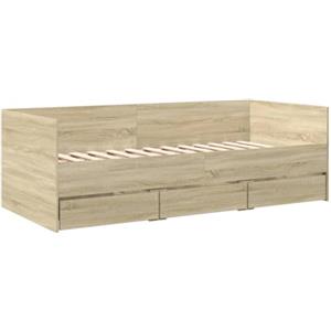 vidaXL Divano Letto con Cassetti Senza Materasso 100x200 cm