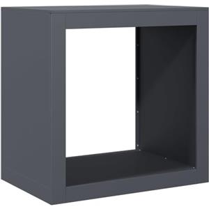 vidaXL Rastrelliera per Legna da Ardere Antracite 60x40x60 cm Acciaio, Porta Legna, portalegna da Esterno, portalegna da Interno, Porta ceppi